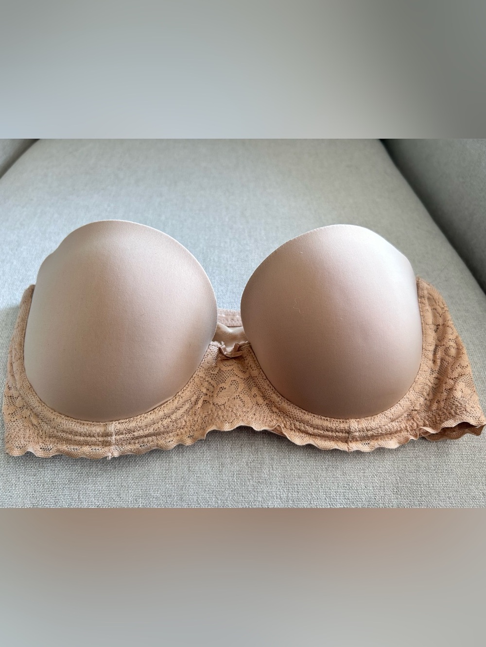 AERIE strapless lace bra gently lined 34B